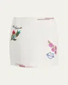 Cinq À Sept Summer Love Doris Skirt In Ivory Multi