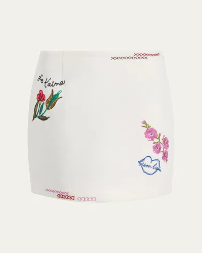 CINQ À SEPT DORIS SUMMER LOVE MINI SKIRT
