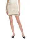 Cinq À Sept Doris Wool-blend Skirt In Beige