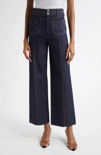 Cinq À Sept Cinq A Sept Dorothea Jeans In Oceane/ivory