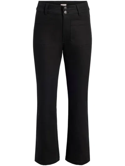 Cinq À Sept Dorothea Cropped Jeans In 黑色
