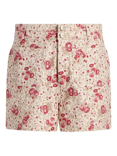 CINQ À SEPT DOROTHEA FLORAL-PRINT SHORTS