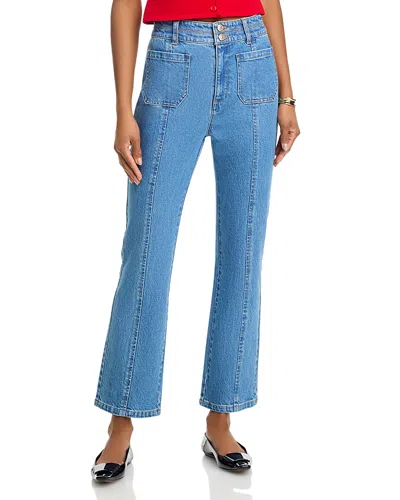 Cinq À Sept Cinq A Sept Dorothea High Rise Ankle Jeans In Horizon In Blue