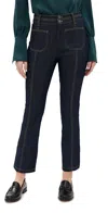 Cinq À Sept Dorothea Denim Patch Pocket Pants In Indigo