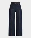 Cinq À Sept Dorothea Wide-leg Jeans In Indigo