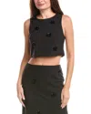 Cinq À Sept Dot Abbie Top In Black