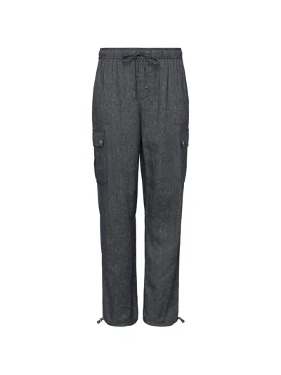 Cinq À Sept Drawstring Cargo Pants In Blue