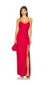 Cinq À Sept Elea Gown In Red