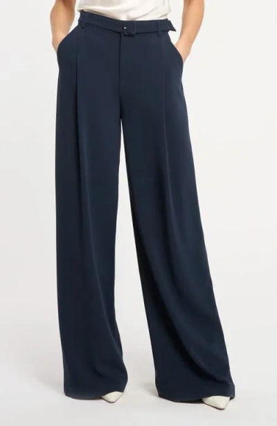 Cinq À Sept Eliah Wide Leg Pants In Blue
