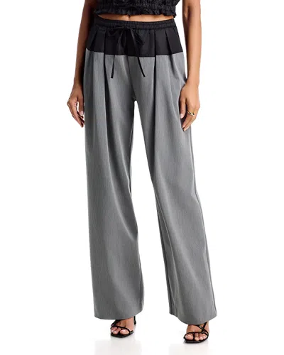 Cinq À Sept Cinq A Sept Elisabetta Pleated Drawstring Pants In Gray