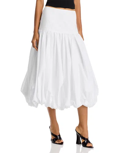 Cinq À Sept Pleated-gown Skirt In White