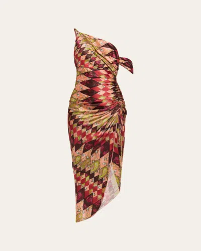 Cinq À Sept Cinq A Sept Thea Patchwork Elliana Dress In Multi