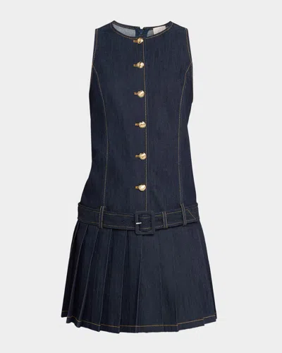 Cinq À Sept Elyse Denim Mini Dress In Blue