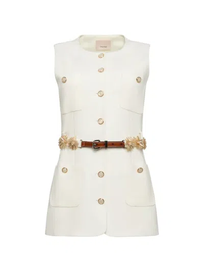 Cinq À Sept Cinq A Sept Sunflare Belt Kole Vest In White
