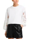 Cinq À Sept Cinq A Sept Embroidered Paisley Pullover Sweatshirt In White