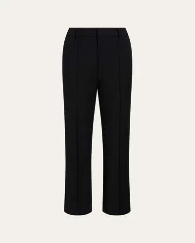 Cinq À Sept Emmy Cropped Straight-leg Pants In Black