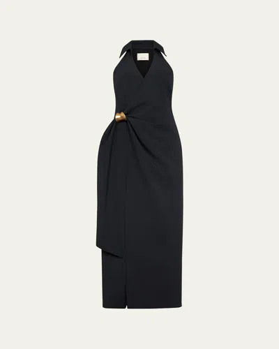 Cinq À Sept Enez Bangle Midi Dress In Black