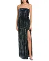 Cinq À Sept Eponine Strapless Velvet Gown In Black