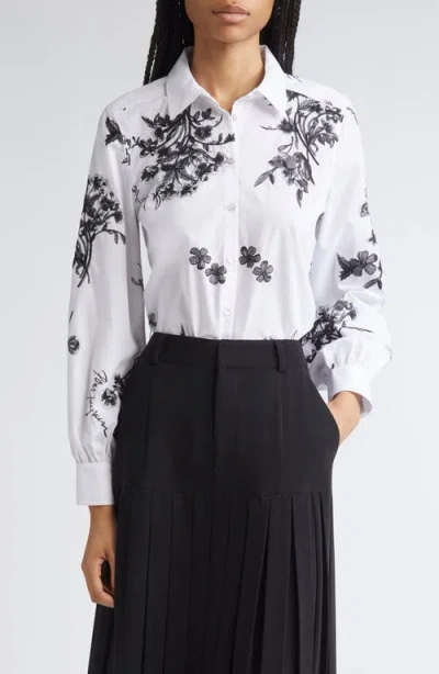 CINQ À SEPT CINQ À SEPT ESHA WILDFLOWER WHIMSY BUTTON-UP SHIRT