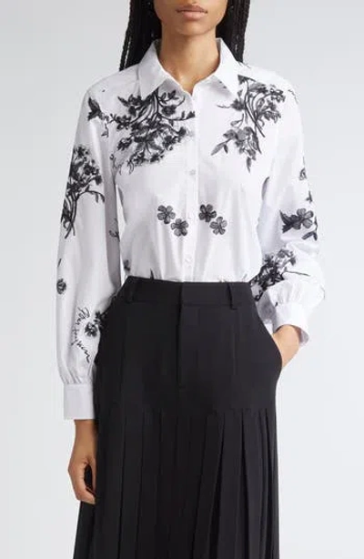 Cinq À Sept Esha Wildflower Whimsy Button-up Shirt In Multi