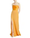 Cinq À Sept Estela Mixed Media Strapless Gown