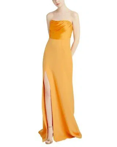 Pre-owned Cinq À Sept Estela Gown Women's In Sunkissed