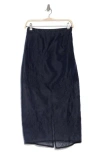Cinq À Sept Etta Floral Embroidered Maxi Skirt In Navy