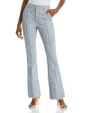Cinq À Sept Evelyn High-rise Flared Jeans In Indigo/white