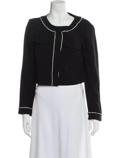 Pre-owned Cinq À Sept Evening Jacket In Black