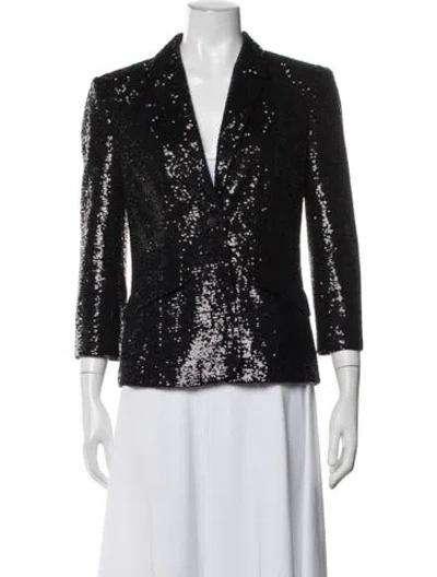 Pre-owned Cinq À Sept Evening Jacket In Black