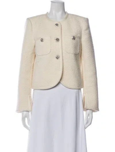 Pre-owned Cinq À Sept Evening Jacket In Neutral