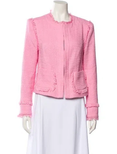 Pre-owned Cinq À Sept Evening Jacket In Pink