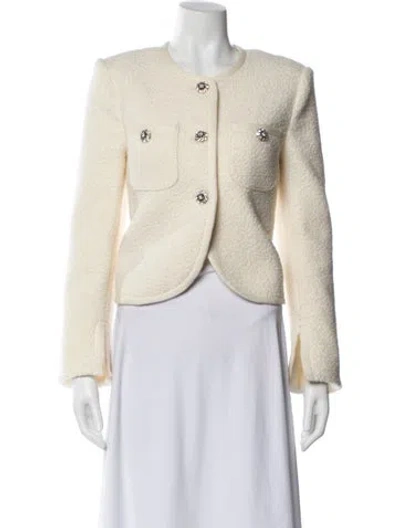 Pre-owned Cinq À Sept Evening Jacket In White