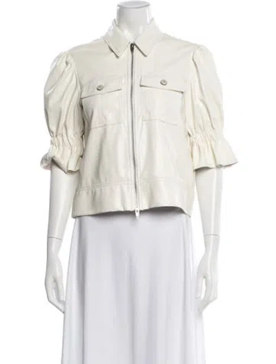 Pre-owned Cinq À Sept Evening Jacket In White