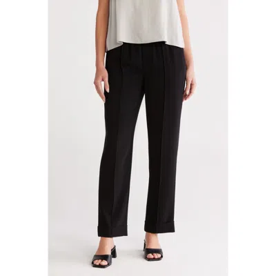 Cinq À Sept Everly Cuffed Ankle Drawstring Pants In Black