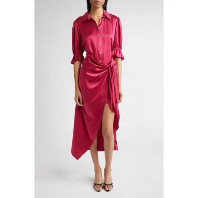 Cinq À Sept Fabbie Silk Cocktail Shirtdress In Multi