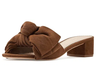 Cinq À Sept Faith Suede Slides Women's Sandals Toffee: 7.5 M In Brown