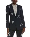 Cinq À Sept Cinq A Sept Falling Lilies Karlie Blazer In Blue