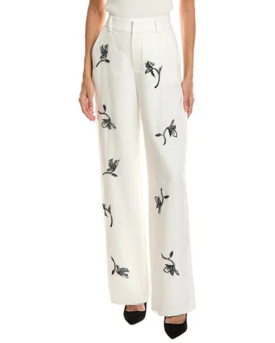 Cinq À Sept Falling Lilies Zinon Pant In White