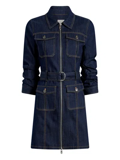 Cinq À Sept Fauna Denim Dress In Blue