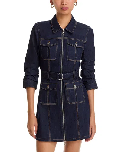 Cinq À Sept Cinq A Sept Fauna Denim Dress In Blue