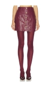 Cinq À Sept Claudia Quilted Button Mini Skirt In Multi
