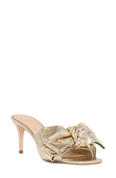 Cinq À Sept Felicity Metallic Leather Mule In Gold