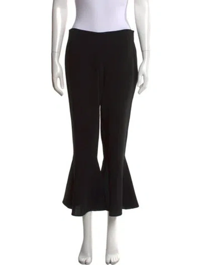 Pre-owned Cinq À Sept Flared Pants In Black