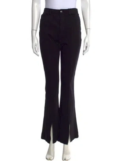 Pre-owned Cinq À Sept Flared Pants In Black
