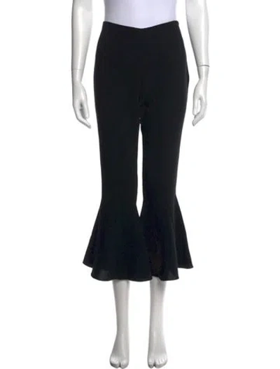 Pre-owned Cinq À Sept Flared Pants In Black