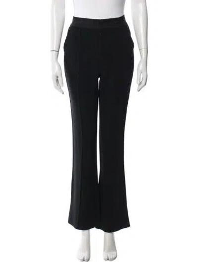 Pre-owned Cinq À Sept Flared Pants In Black