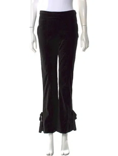 Pre-owned Cinq À Sept Flared Pants In Black