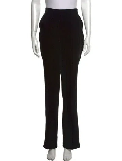 Pre-owned Cinq À Sept Flared Pants In Black