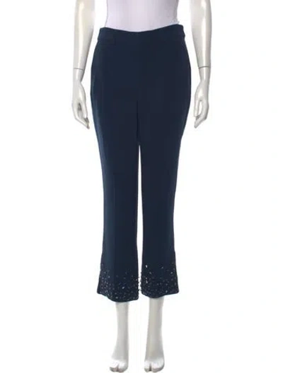 Pre-owned Cinq À Sept Flared Pants In Black